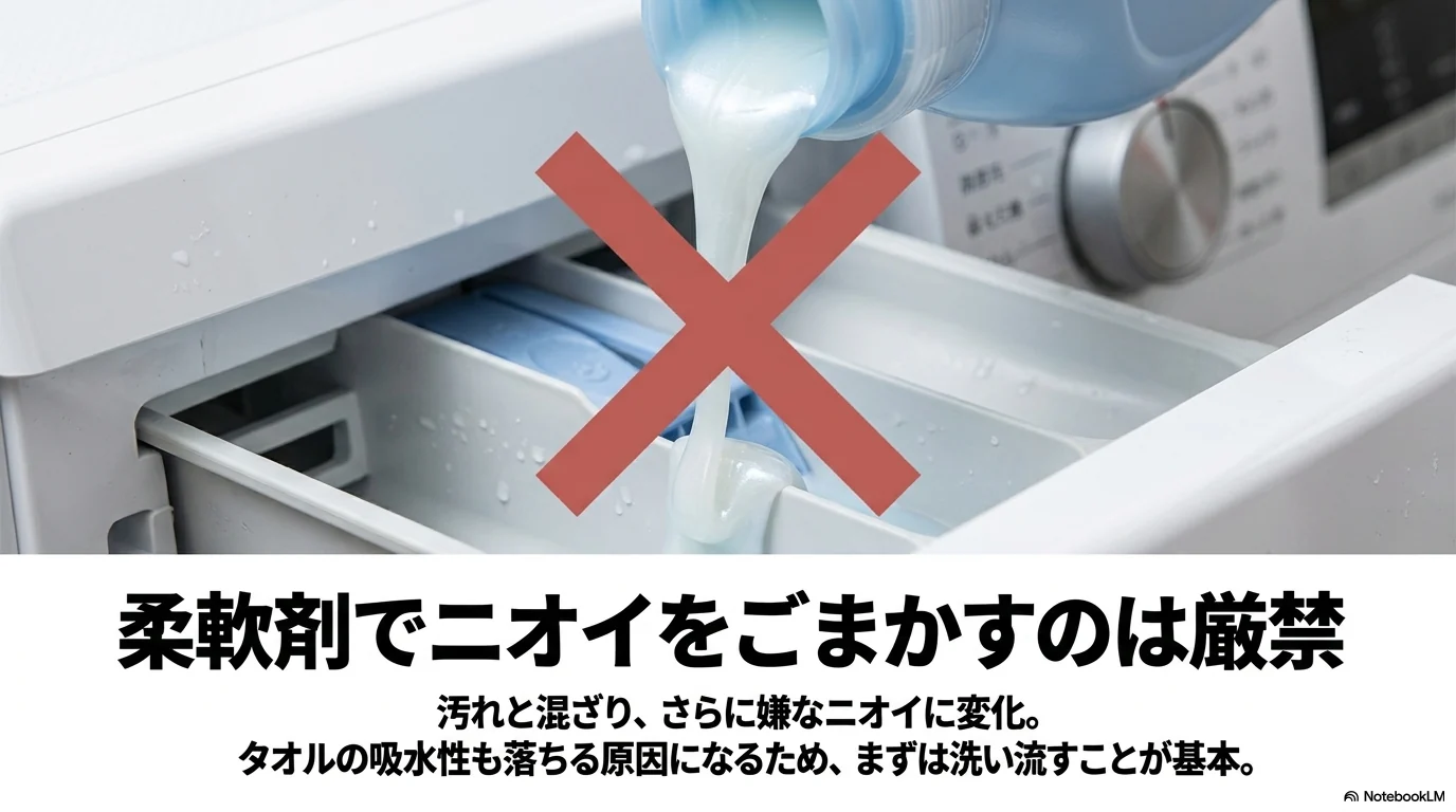 干し忘れた臭いを柔軟剤の香りでごまかさない注意点