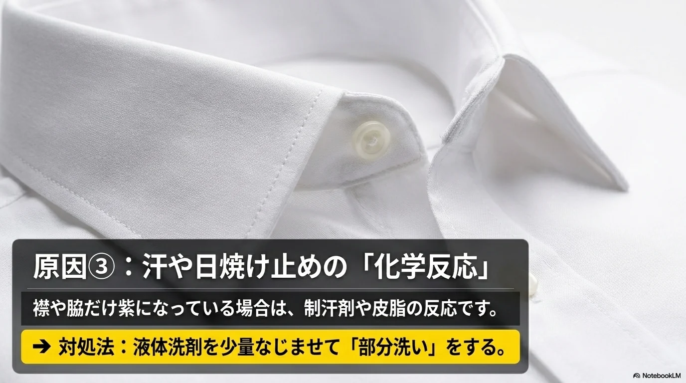 汗や日焼け止めや制汗剤が紫っぽいシミにつながる例
