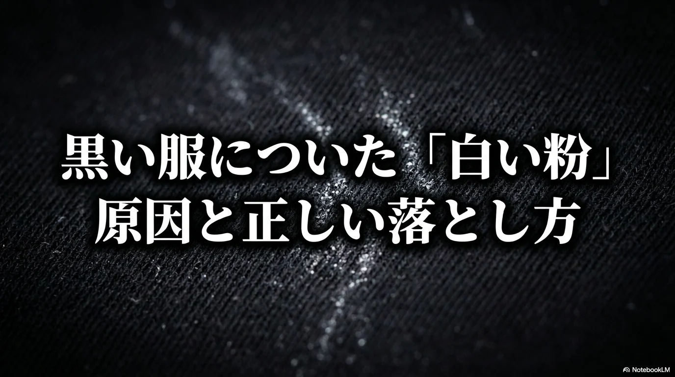 黒い服についた白い粉の原因と正しい落とし方