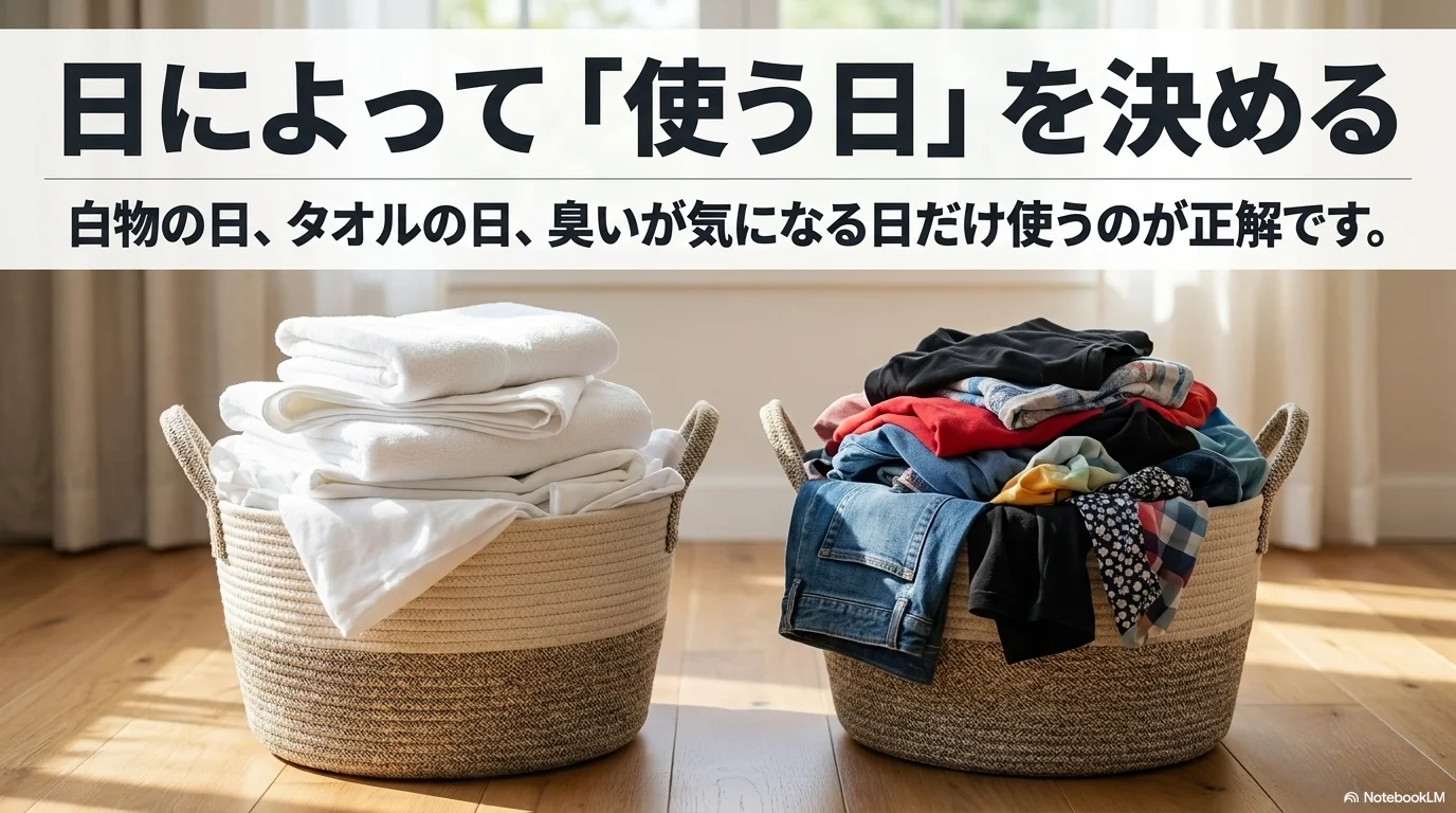 白物の日やタオルの日など酸素系漂白剤を使う日を決める考え方