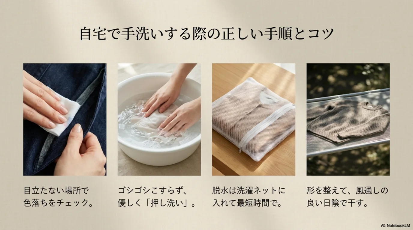自宅で手洗いするときの手順を順番に示した図